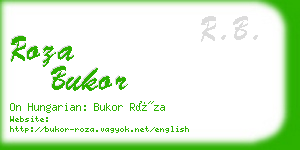 roza bukor business card